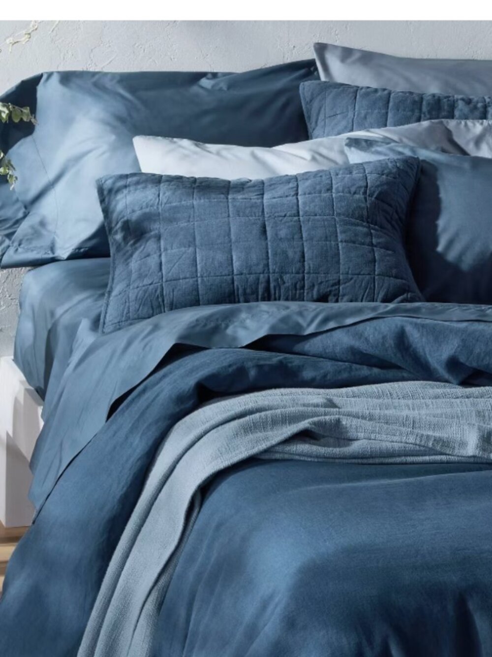 Casaluna Heavyweight Linen Blend Quilt Shams - King - Picture 3 of 3